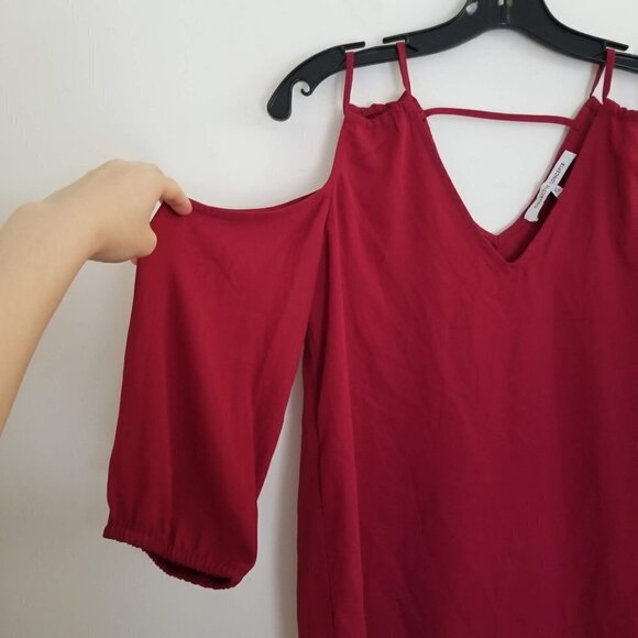 Collective Concept Glenice Cold Shoulder Blouse - Picture 6 of 13